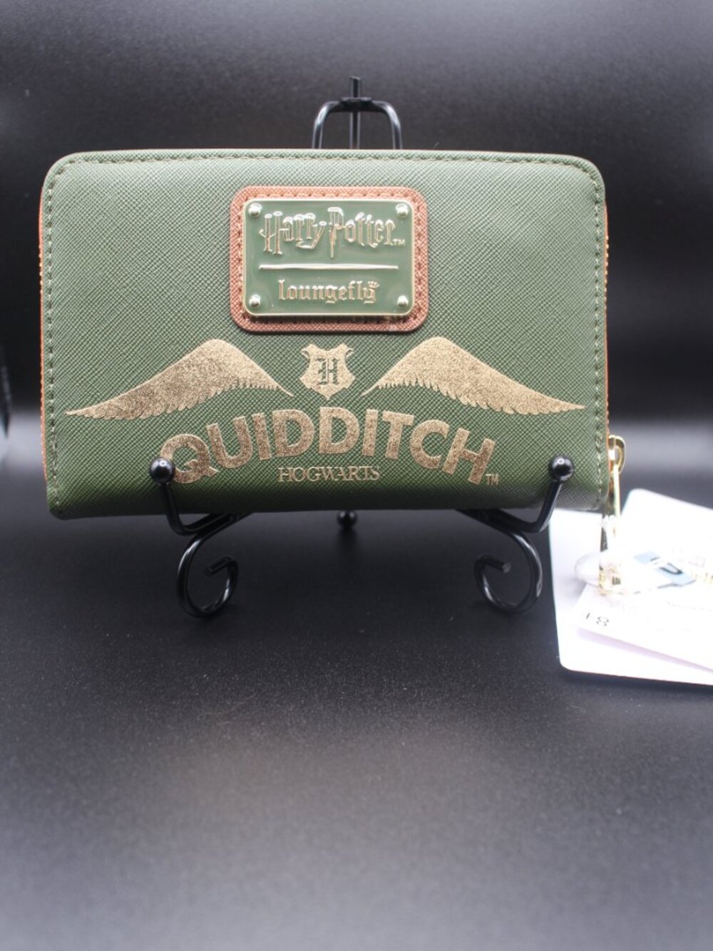 Loungefly Harry Potter Hogwarts Quidditch Green Zip Around Wallet